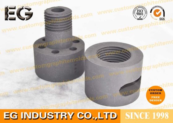 China Lengte 30 mm Carbon 99,9% sterkte hoge pure grafiet vrouwelijke matrijs diameter 20 mm met schroefdraad CNC-bewerking leverancier